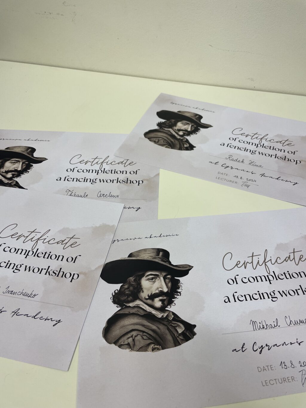 Šermířský teambuilding — týmová soutěž